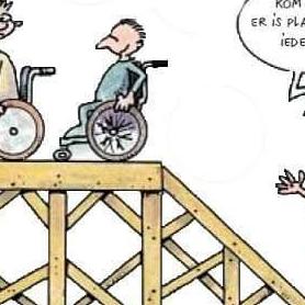 Handicap en zelfspot/jokes about your own disabillity 