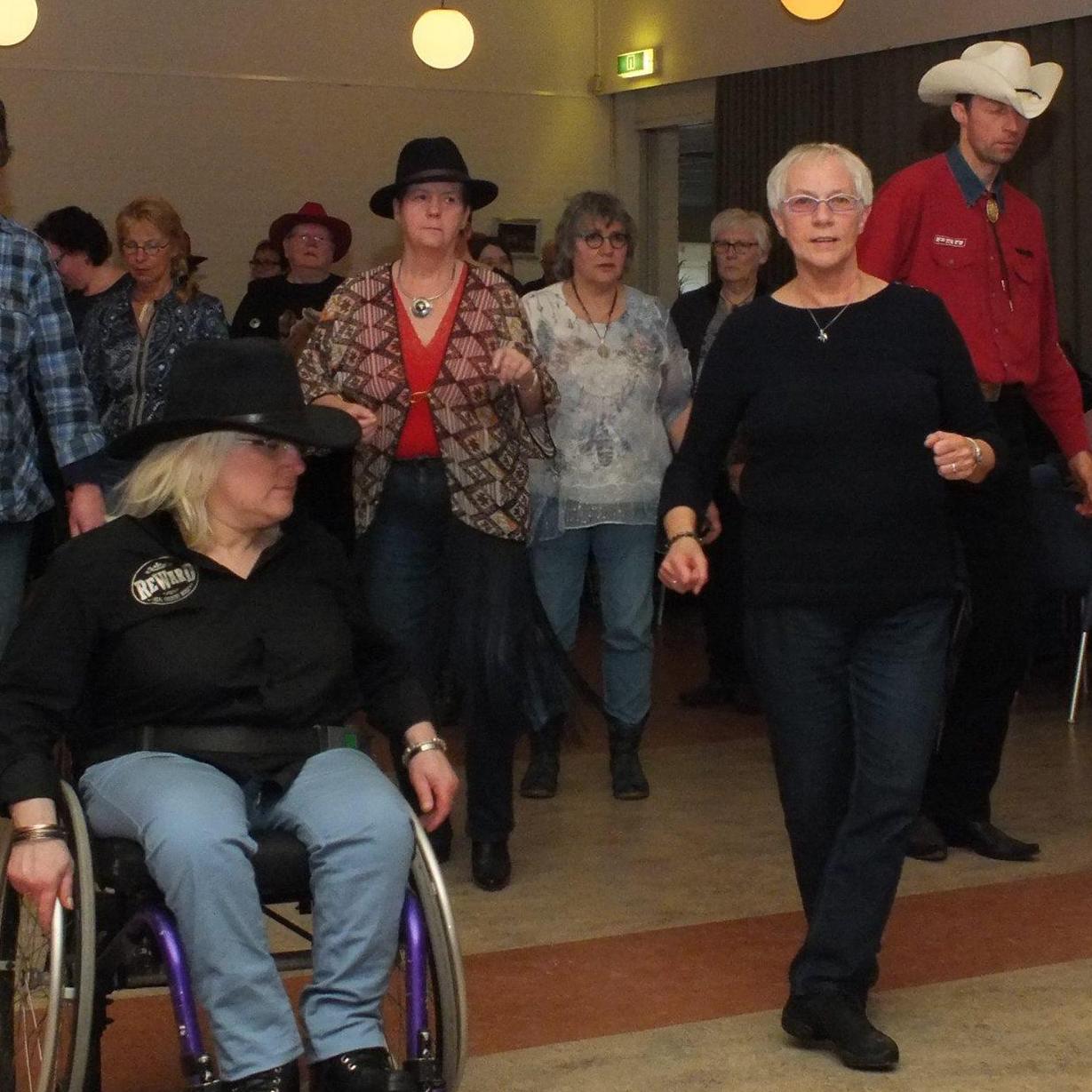 Countrydansen in rolstoel