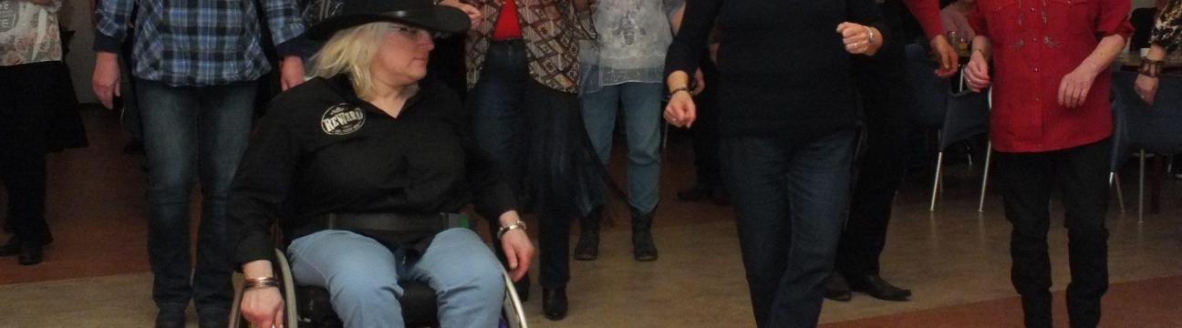 Countrydansen in rolstoel